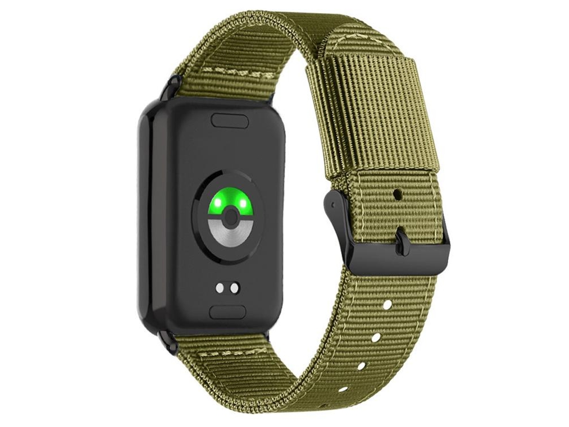 Bracelete Nylon Trançado Verde Militar para Redmi Watch 6/5/4 XIAOMOYU