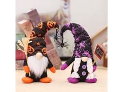 Decoração de Halloween LINJOU com gnomes, 2 peças, branco