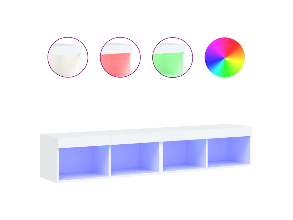 Tv Cabinet Set, Tv Cabinet Sets Vidaxl Branco Madeira Processada (n/a)