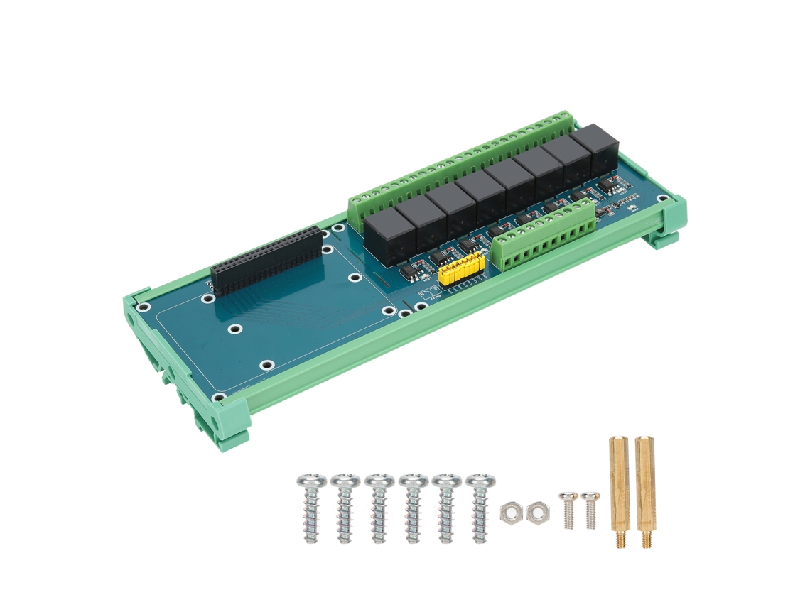 Módulo Relé Para Raspberry Pi 4b 3b Placa De Extensão De 8 Canais 5v Controlador Plc