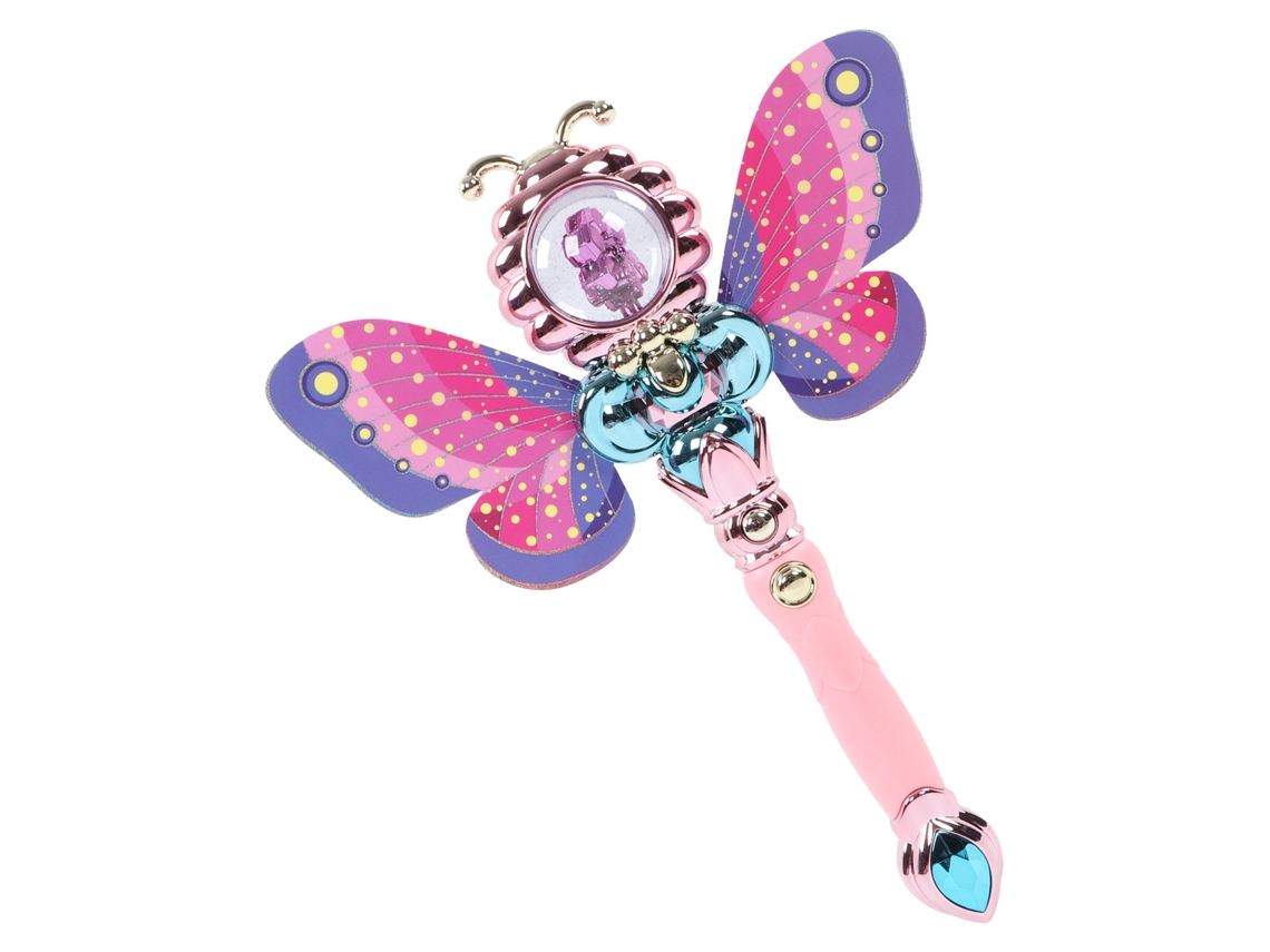 Primerox varinha Luminosa Musical com Som e Luz para Crianças 3 Anos+, Brinquedo de Fada de Jogo Falso Portátil