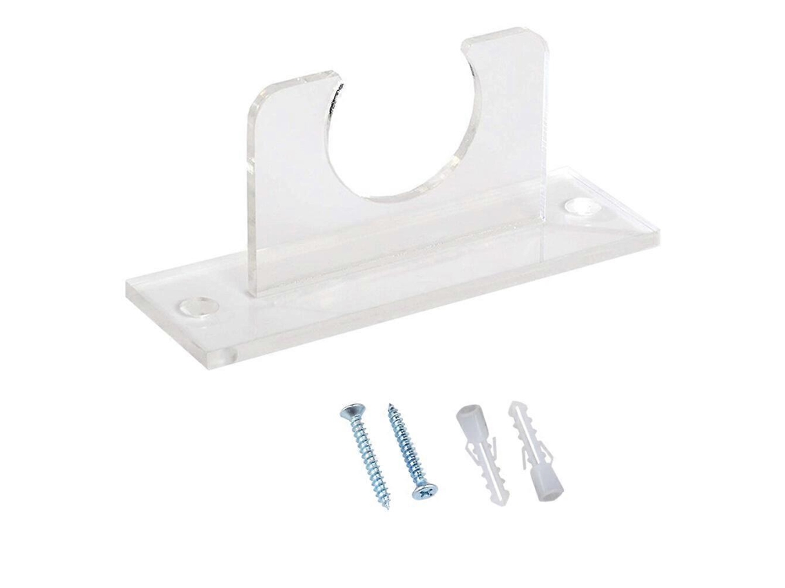 Rebe-soporte De Parede Para Bate De Béisbol Acrílico Vertical Bracket Para Softbol Stand Decorativo 10x7cm Transparente