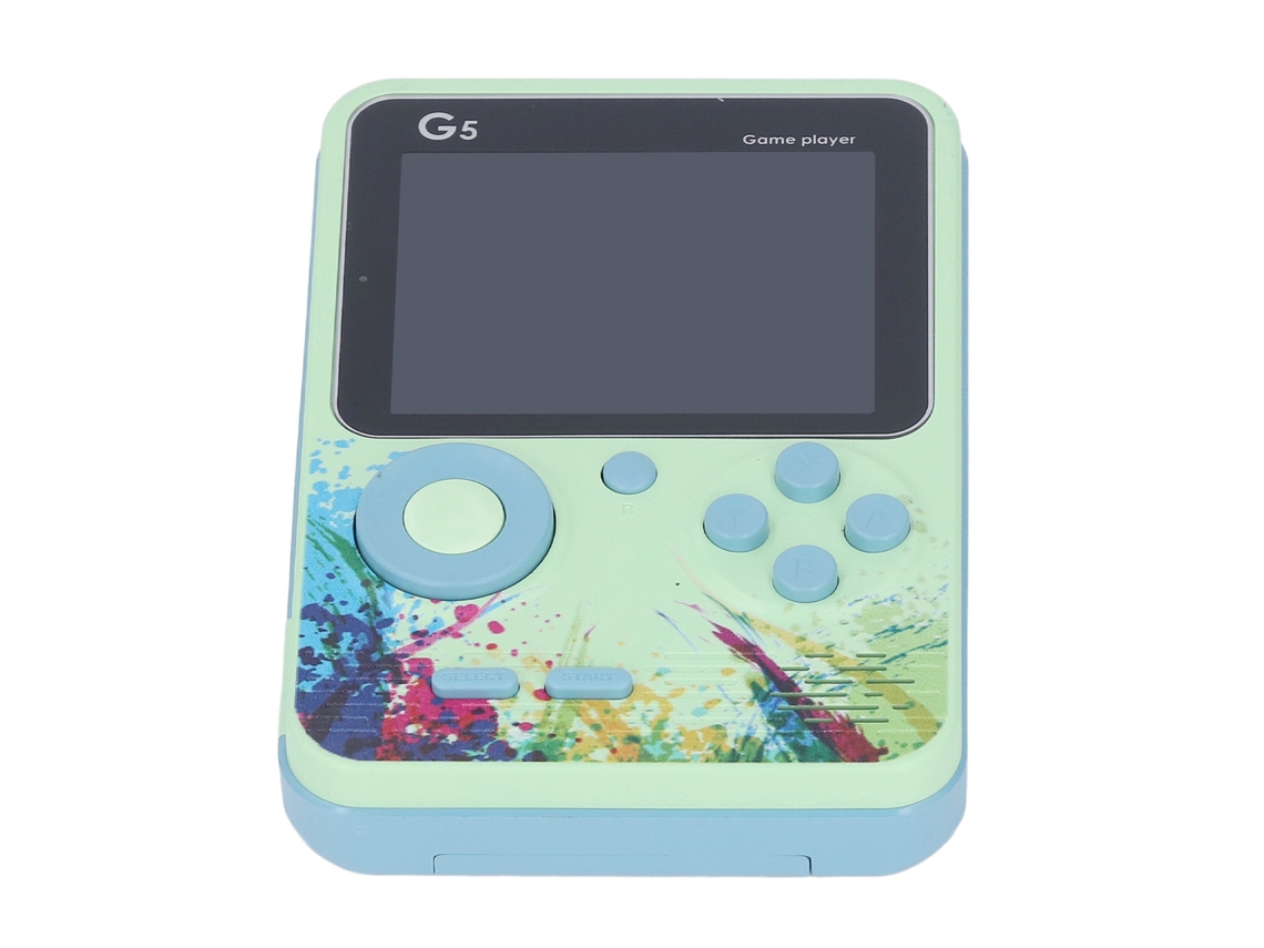 Primerox console de Jogo Portátil Retro 3.0 Polegadas Tela Lcd Colorida com Saída Av e Jogos Múltiplos Verde