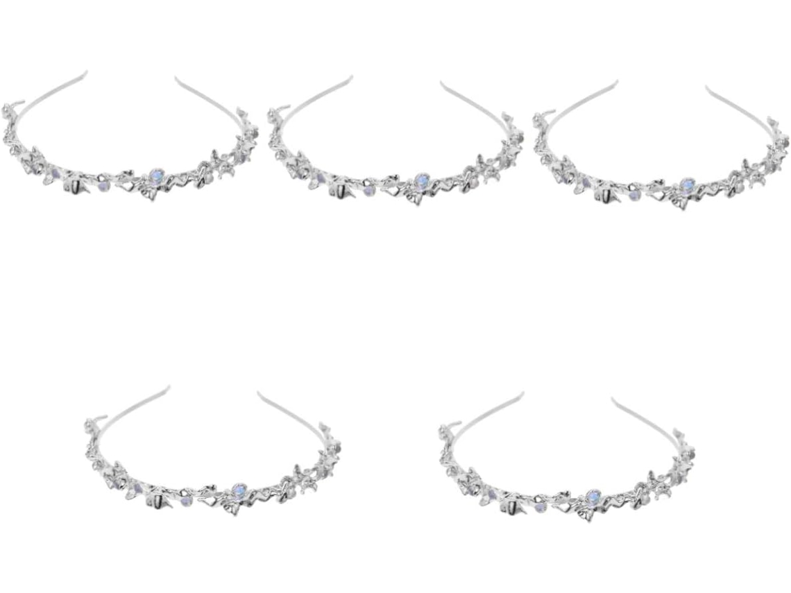 Conjunto De 5 Tiaras Brilhantes Para Noivas, Acessório Elegante Para Convidadas E Madrinhas De Casamento.