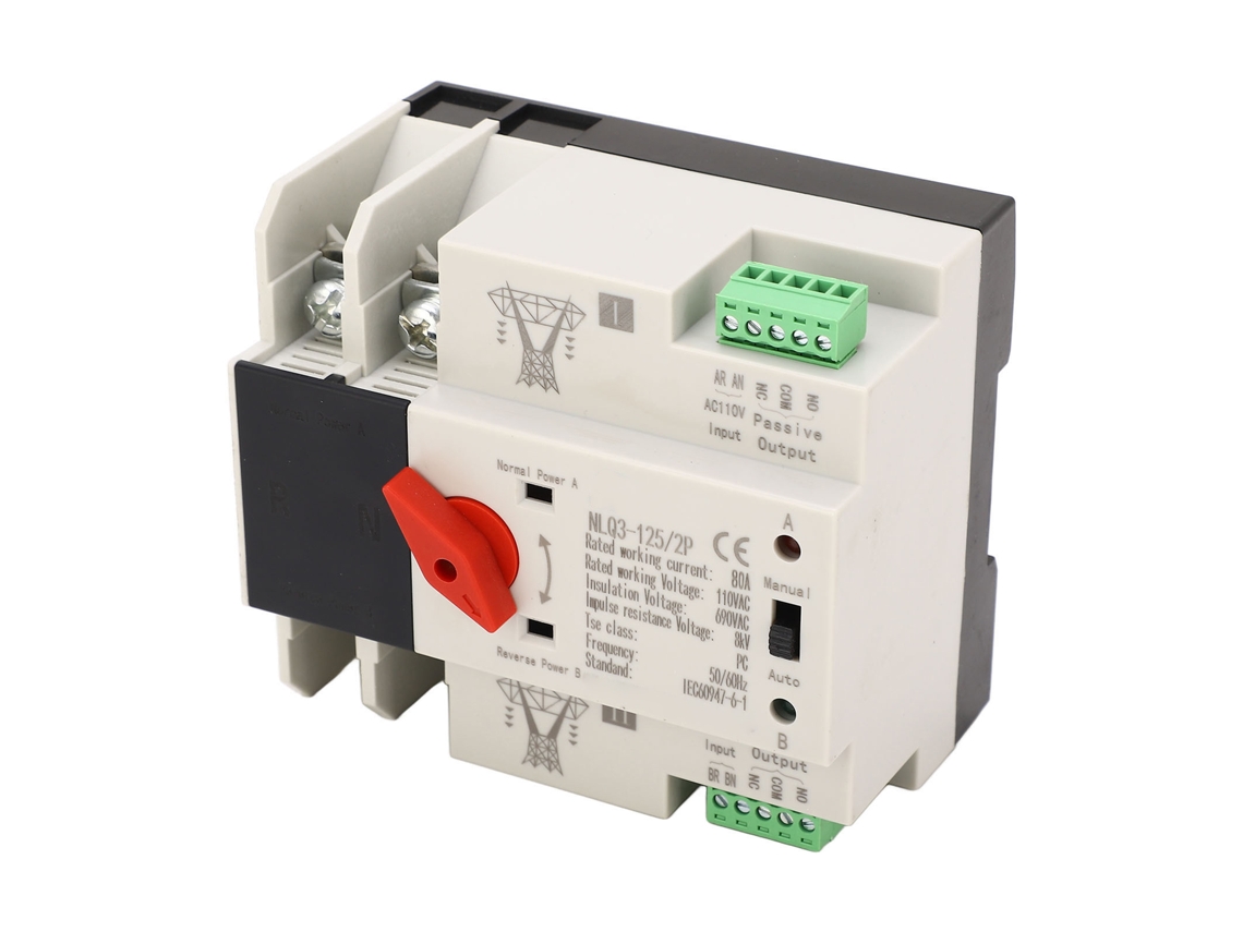 Chave De Transferência Automática Dual 110v 80a 2p