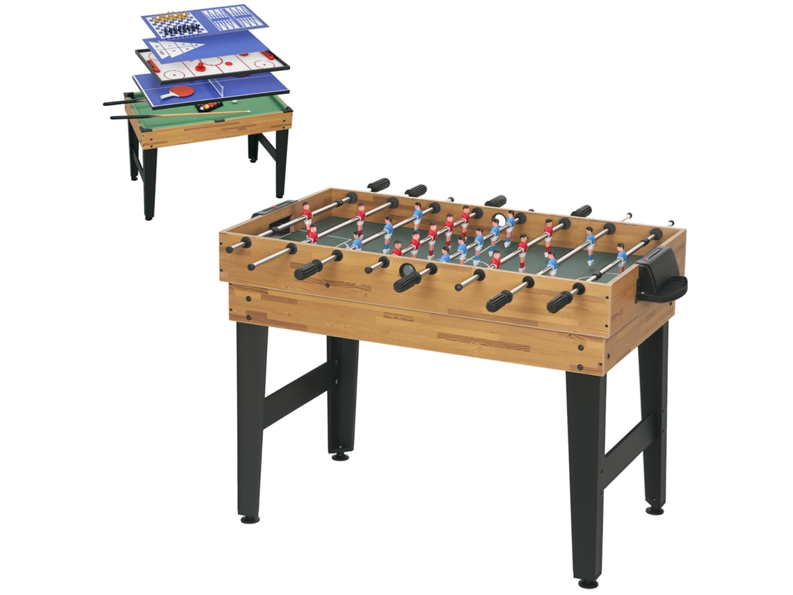 Mesa Multi jogo 13 em 1 (pebolim, Bilhar, Tênis de Mesa, 121x109x80cm)