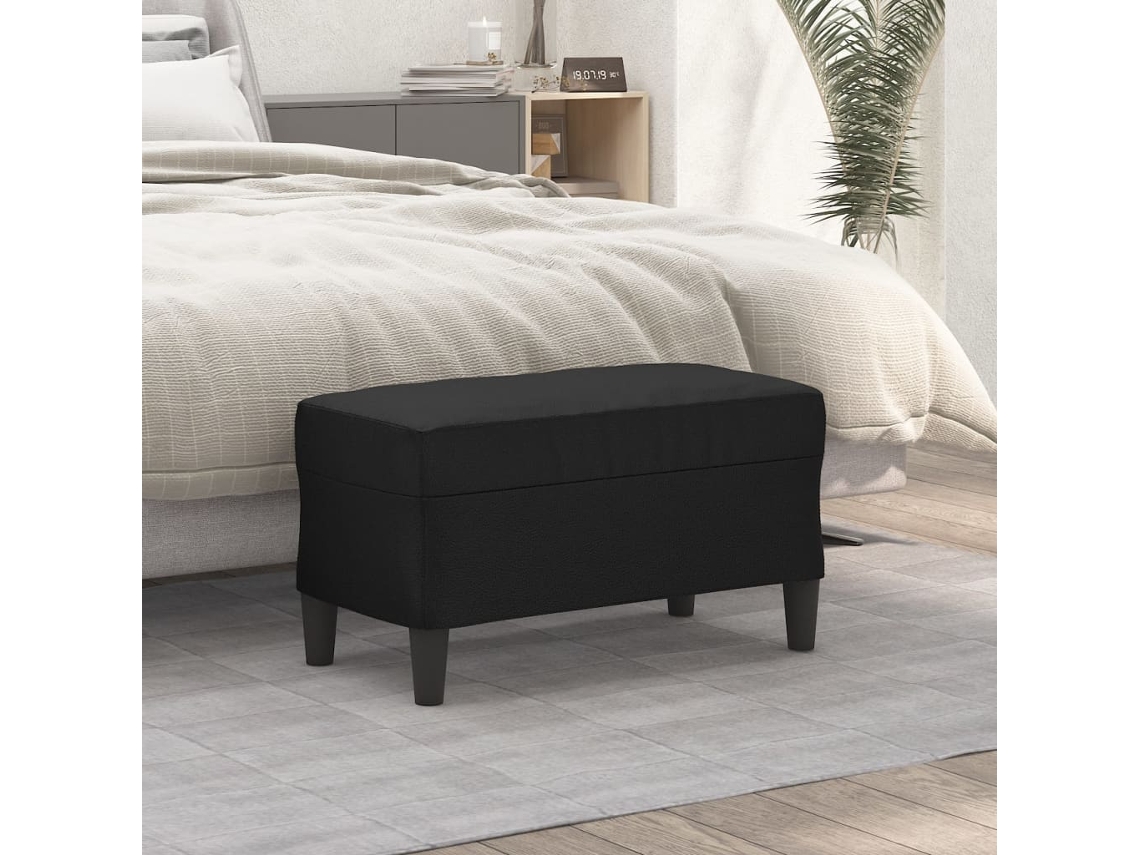 Vidaxl Banco 70x35x41 Cm Couro Artificial Preto