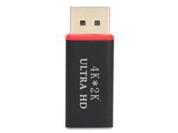 Adaptador Banhado a Ouro Preto 4k Dp Macho para Hd Interface Multimídia Fêmea CHABERLU
