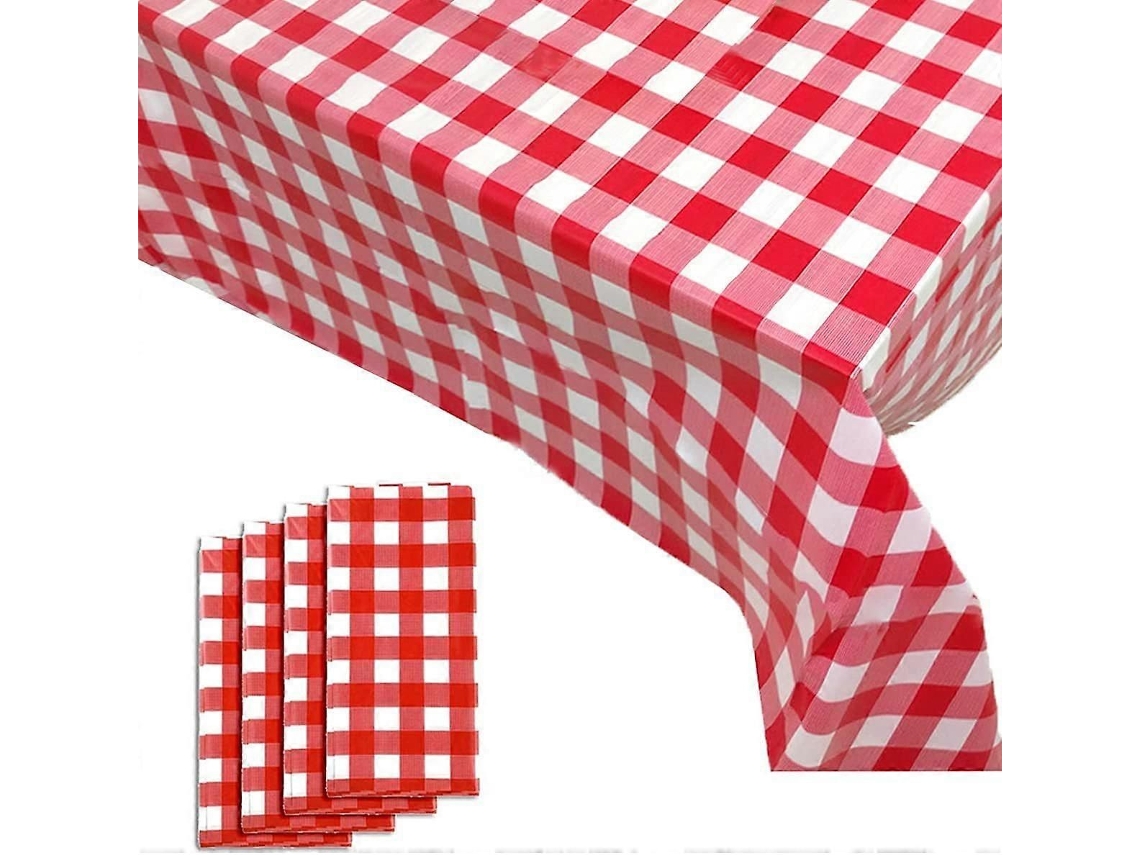 2 Toalhas De Mesa Xadrez Para Cobertura