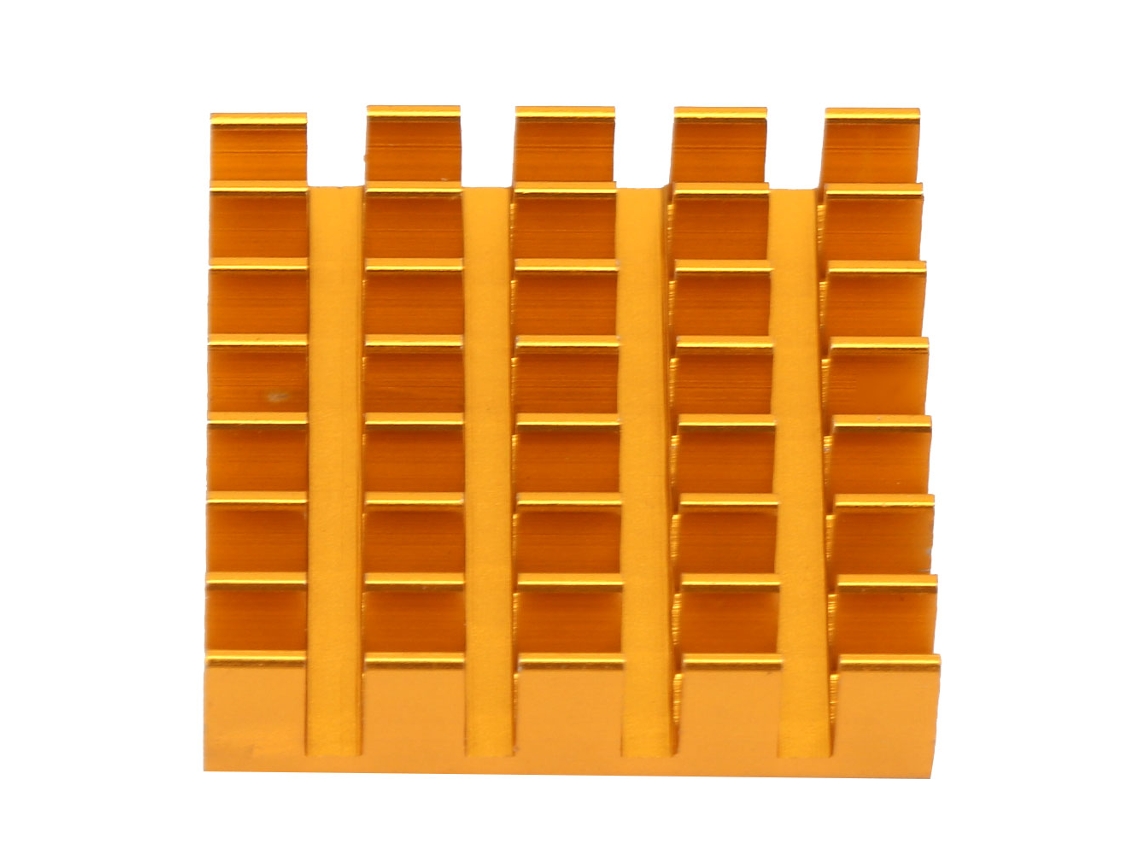 Laxiscreed Dissipador De Calor Em Alumínio Dourado Com Aletas Para Melhor Refrigeração