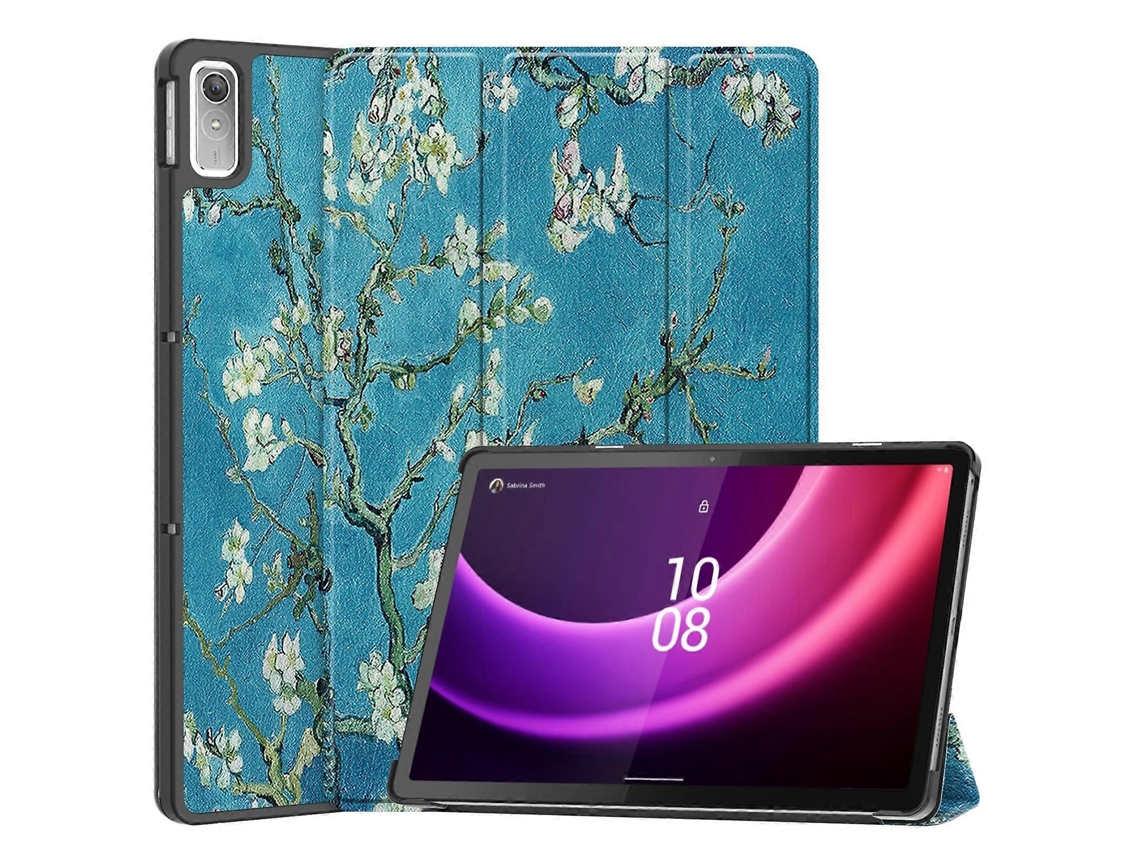 Capa De Couro Para Tablet Lenovo Tab P11 Gen 2 Custer Painted Com Suporte Triplo.