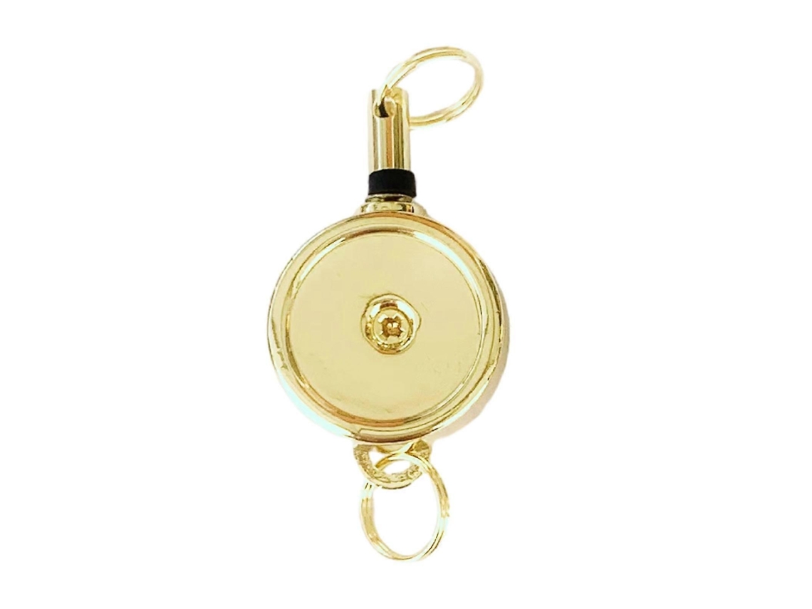 Mini Chaveiro Retrátil De Liga Metálica Resistente, Portátil E Leve, Com Fivela Telescópica Para Evitar Perda De Chaves.