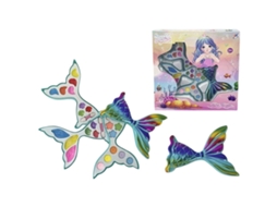 Conjunto de Maquilhagem Infantil VETONEK 31 x 31 x 6,5 cm com 3 Compartimentos de Sereia
