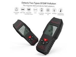 Yuru mk54 Medidor de Emf Portátil Lcd Digital Detector de Campo Eletromagnético Testador de Radiação Magnética com Alarme
