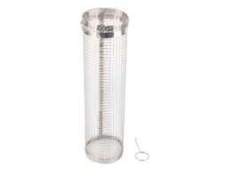 Walshlxq canasta Giratória para Churrasco de Aço Inoxidável, Acessório de Cozinha para Legumes, Peixe e Carne, 11.8in
