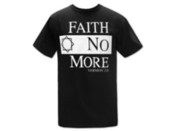 Faith no More Classic Logo V2 Black T shirt ROCKINSTONE Unisex Adults Best Sellers Size:s