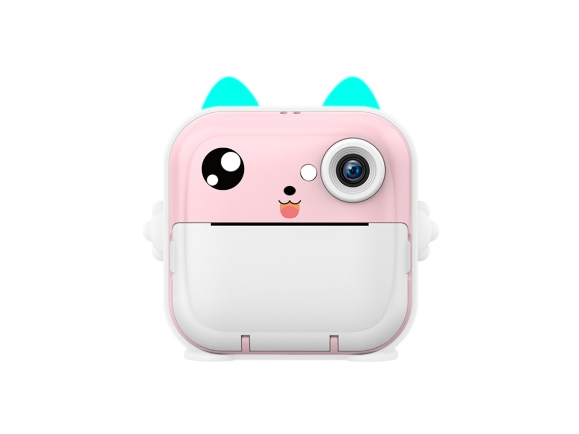(rosa + 32g) Câmera Digital Instantânea Para Bebê, Impressora Térmica Compacta