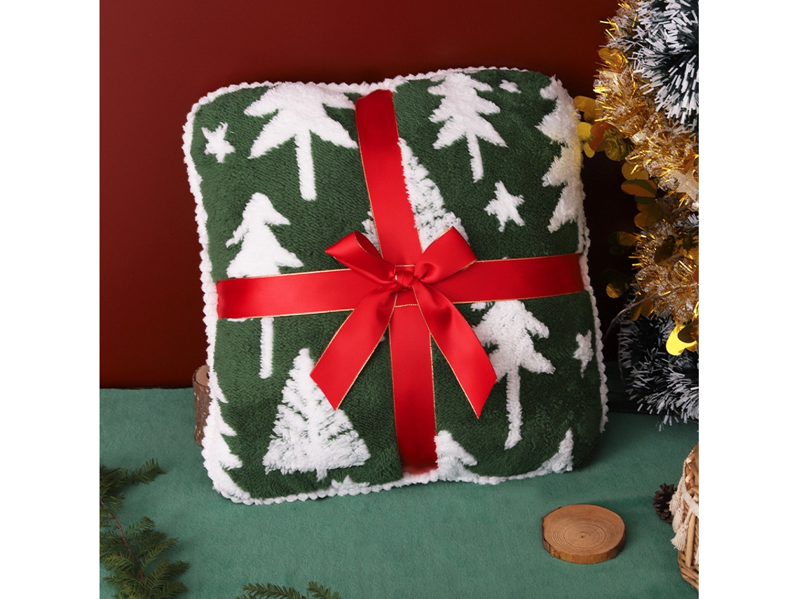 Almofada de Pelúcia, Almofada para Sofá MDUG (caixa de Presente Almofada de Natal Verde 42cm)