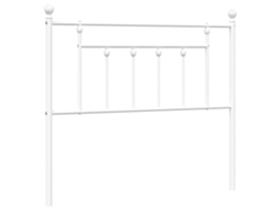 Cabeceira de substituição de 100 cm em metal branco, exclusiva da MAISON.