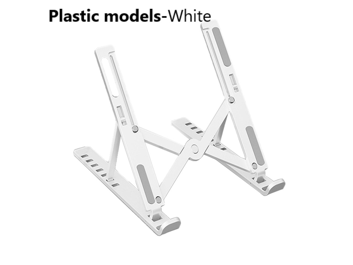 Lurelia Suporte Vertical Para Portátil Ajustável Em Multiângulo, Dobrável, Ergonómico, Antiderrapante, Com Ventilação, Em Plástico