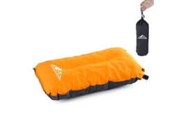 Almofadas Infláveis​​ Ultraleves, Dobráveis​​ e Compactas para Uso Externo, Cor Laranja BRILVIBERA