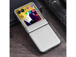 Capa Dobrável Em Três Estágios Com Textura De Couro Para Motorola Razr 50