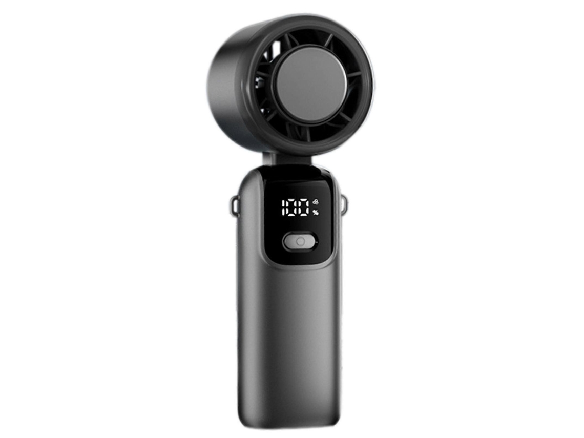 Ventilador Portátil Recarregável Via Usb Com 100 Velocidades E Ajuste De Velocidade Para Viagens.