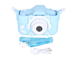Minicámara digital de 12 Mp con doble cámara para niños, pantalla Ips de 2 pulgadas, rosa/azul