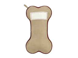 Laxiscreed Luvas Naturais De Natal Com Sock Christmas E Saco De Juta Para Cão, 37x2cm
