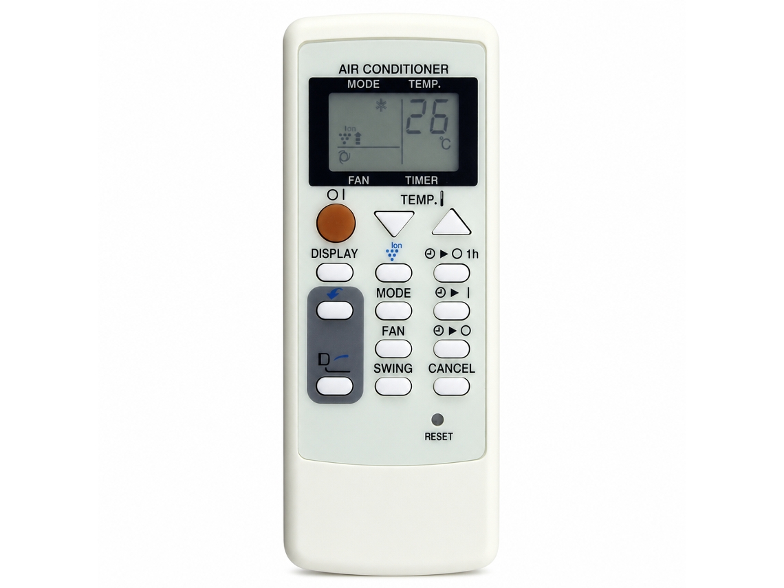 Comando À Distância Para Ar Condicionado Compatível Com Sharp Crmc-a751jbez_zhd