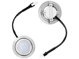 Conjunto De Luzes Led, 2 Unidades, Em Aço Inoxidável, Para Decoração E Utilização Em Diferentes Ambientes
