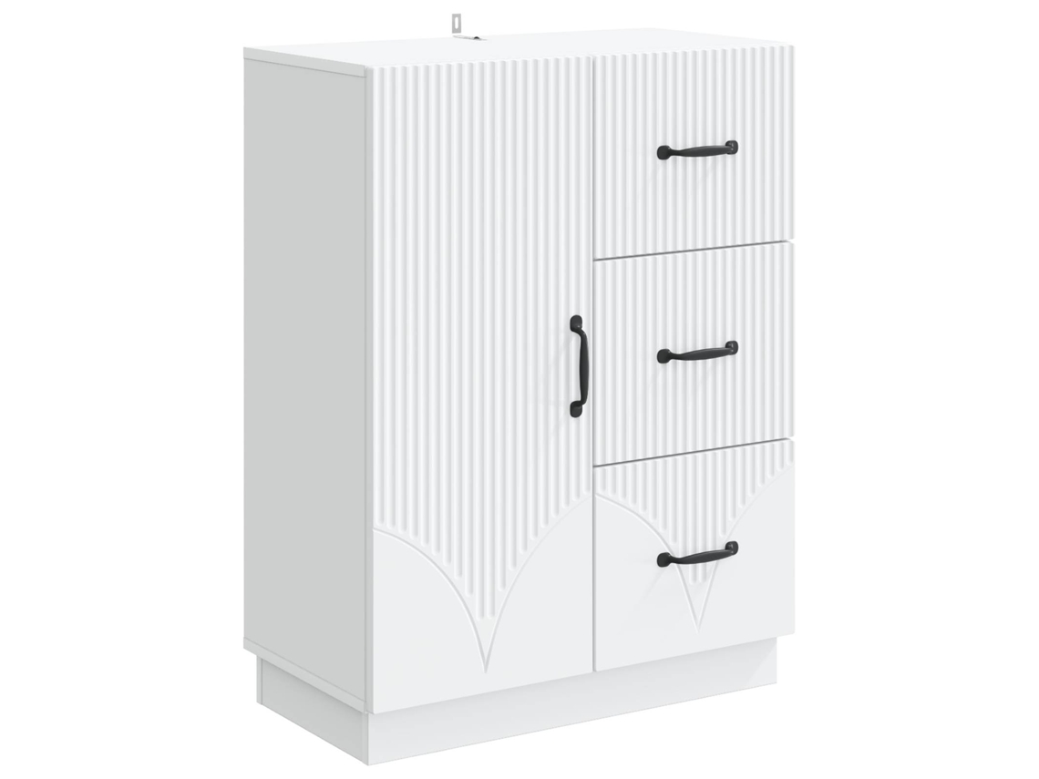Vidaxl Buffet Branco 66 X 34,5 X 87 Cm Derivados De Madeira