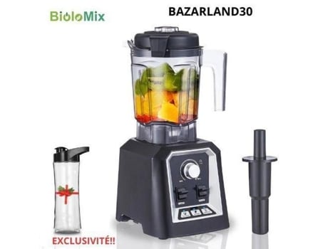 Bazarland Biolomix Misturador Profissional 2200w 600ml 3 Programas Predefinidos