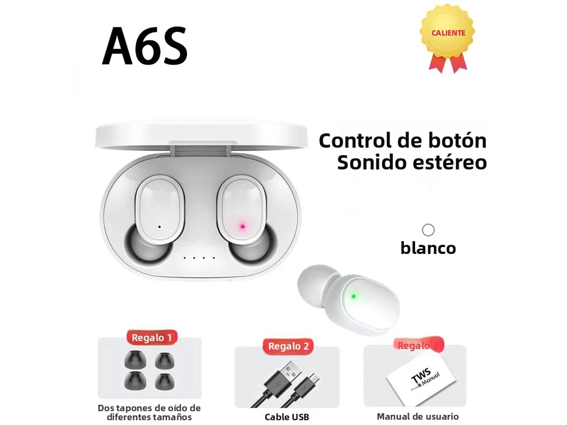 MINI FONE MDUG Bluetooth 5.3 TWS com cancelamento de ruído, estojo à prova d'água e microfone