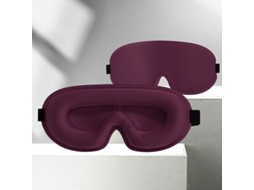 Máscara De Dormir Para Homem E Mulher proteção Contra As Pestanas Sem Pressão, Ideal Para Viagens De Avião. Vermelho Escuro Hexinyigjly