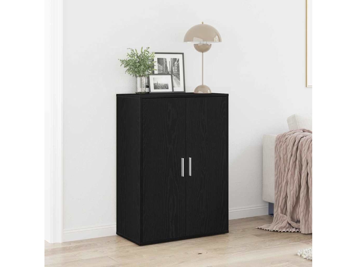 Vidaxl Buffet Carvalho Preto 60 X 31 X 84 Cm Madeira Processada