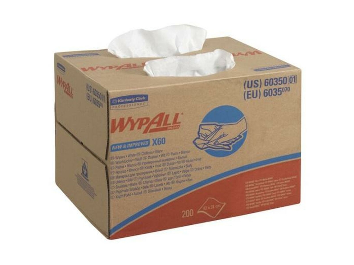 Lenços de Papel Wypall Branco 6 Unidades