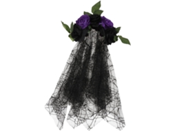 Tiara Romântica De Renda Com Flores Para Casamento - Acessório Decorativo Para Festas