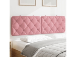 Vidaxl Almofadão De Cabeceira 160 Cm Veludo Rosa
