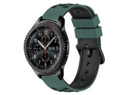 Pulseira De Silicone Poroso Bicolor De 22 Mm Para Samsung Gear S3 Frontier