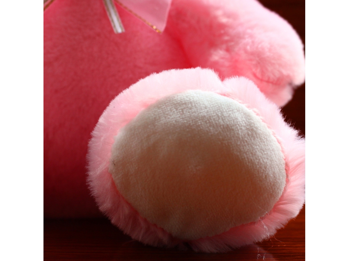 Urso De Pelúcia 22cm Branco Fofo Iluminado Boneca De Pelúcia Para Crianças Adultos