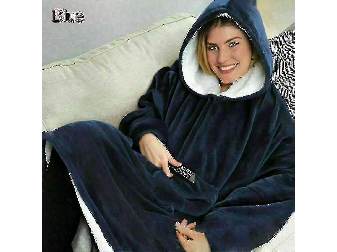 2026 sudadera com Capuz Ultra Peluda Oversize para Cama e Lar Suave Fleece Reversível com Bolso
