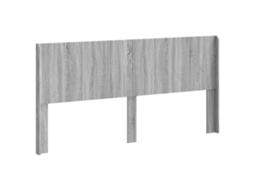 Conjunto 1 Cabeceira Moderna Vidaxl Cinzento Derivados De Madeira (180 Cm)