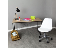 Conjunto Secretária Dek E Cadeira Neo Assento Branco