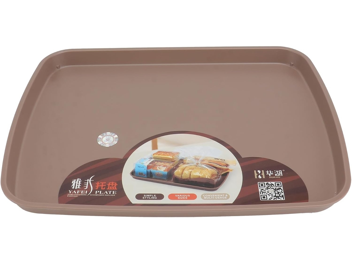 Bandeja Retangular De Plástico, Saudável E Lavável, Para Servir Lanches E Sobremesas, Ideal Para Sala De Estar E Casa.