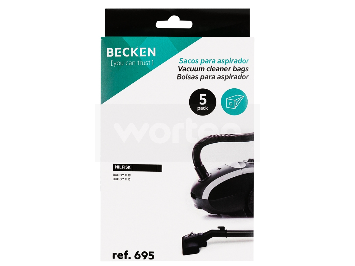 Pack de Sacos de Aspirador BECKEN 695 (5 Unidades)