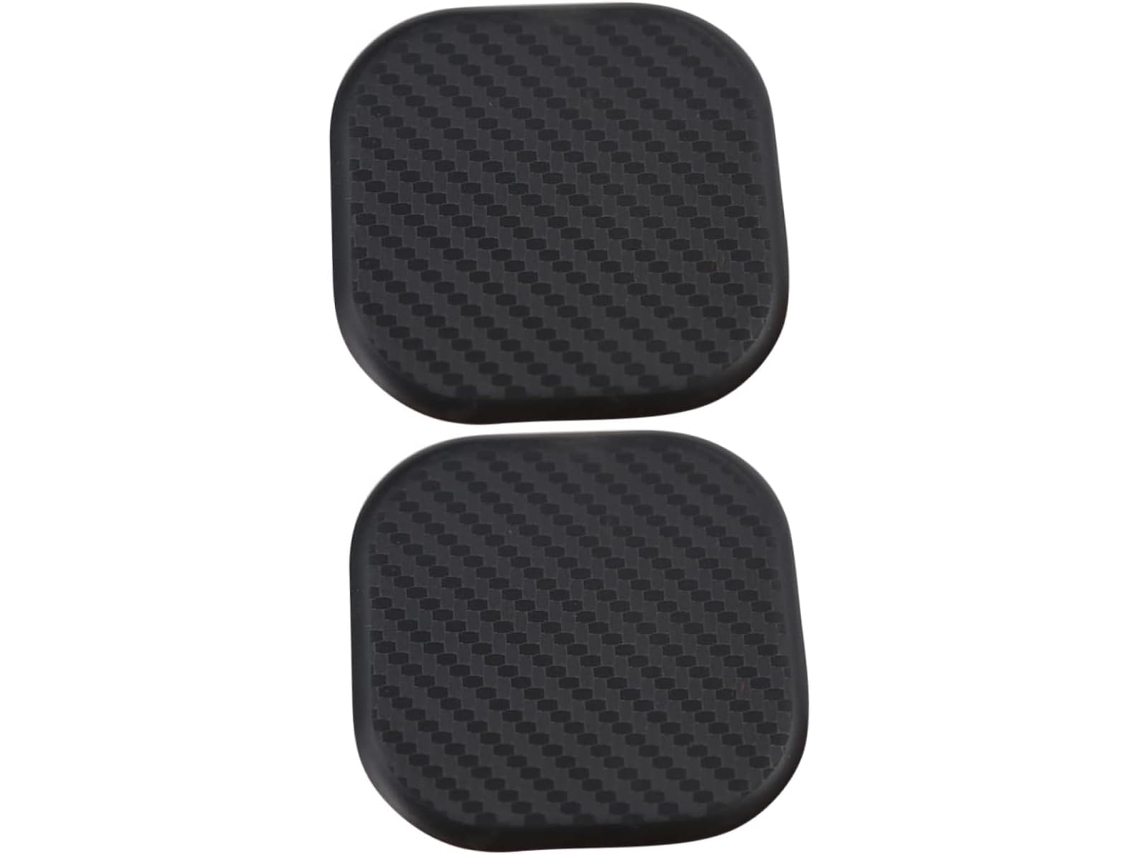 Conjunto De 4 Porta-copos Quadrados Antiderrapantes De Silicone Preto, Reutilizáveis E