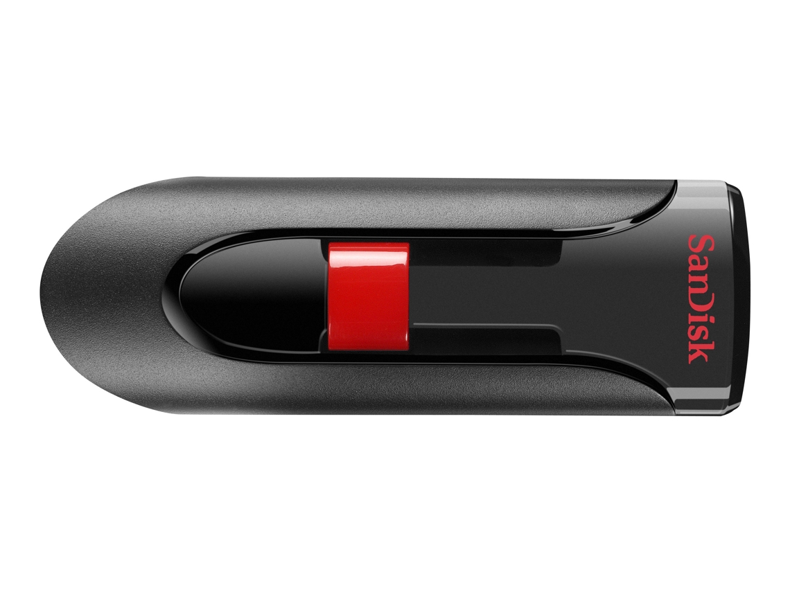 Pen USB SANDISK Cruzer Glide (32 GB - USB 2.0 - Preto e Vermelho)