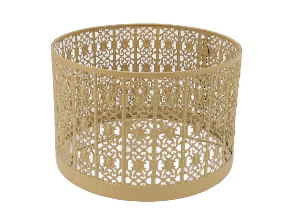 2026 lâmpada de Metal com Tela Oca E27 E14 Clip Fácil Instalação Resistente para Mesa Dormitório Sala de Estar Lar Amarelo