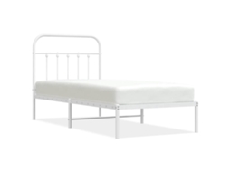 Bed Frame, Bed Frames Vidaxl Branco Aço (90 X 190 Cm)